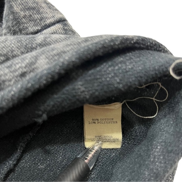 Gimmicks BKE Women Grey Acid Wash Cowl Neck Crochet Long Sleeve Sweater Sz Sm - Picture 5 of 12